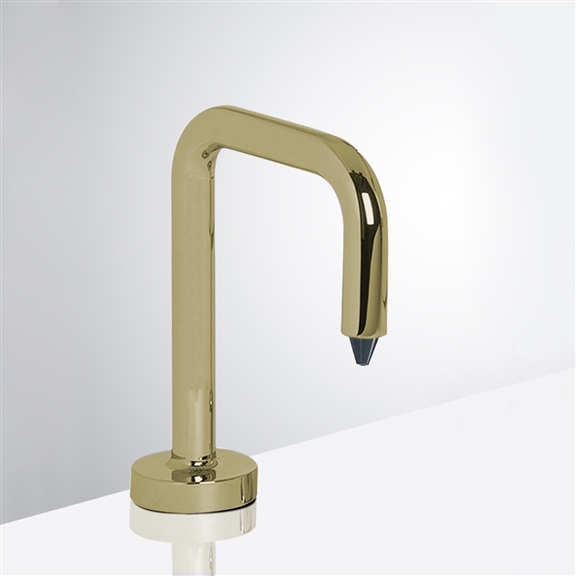 Fontana Inverted U-Shaped Brushed Gold Finish Touch-less Automatic Soap Dispenser